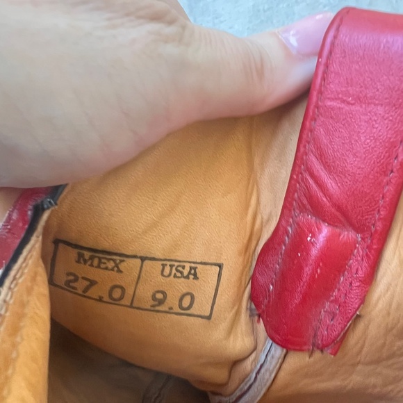 Vintage Kenny Rogers Women’s Cowboy Boots  Size 9 – Red Western Boots - Picture 7 of 9